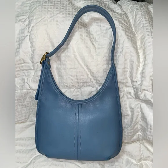 HTF color Like new Coach Ergo Blue Leather Shoulder Bag
